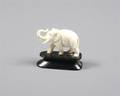 A Chinese Carved Ivory Elephant