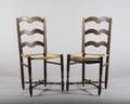 A Pair of Ladder Back Side Chairs