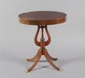 An American Lyre Base Side Table