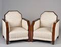 24 PAIR OF ART DECO ARM CHAIRS