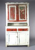 An American Painted Pine Cabinet