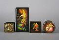 A Collection of Four Russian Lacquer Boxes