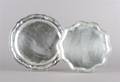 Two Mexican Sterling Silver Shaped Trays