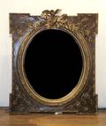 A Louis XVI Style Parcel Gilt Wall Mirror