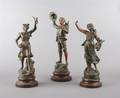 A Collection of Three Spelter Figures