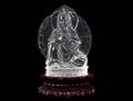 42 ROCK CRYSTAL FIGURE OF GUANYIN