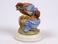 4 BOEHM PORCELAIN GROUP FLEDGLING WESTERN BLUEBIRDS