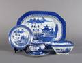 A Partial Set of Blue and White Dinnerware Stone China