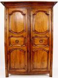18th Century French Carved Oak Armoire