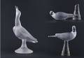 A Group of Three Lalique Birds