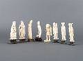 An Assembled Group of Ivory Standing Figures
