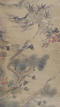 A Chinese Scroll Painting on Silk