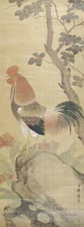 A Chinese Scroll Painting on Silk