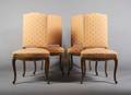 A Set of Four Louis XV Style Side Chairs