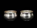 3 PAIR OF CONTINENTAL SILVER BOWLS