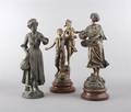 A Collection of Three Spelter Figures