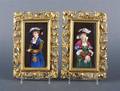 A Matched Pair of Porcelain Plaques