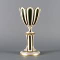 A Bohemian Green Enameled Glass Chalice