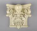 A Carved Architectural Capitol with Putti