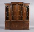 A Henredon Mahogany Breakfront Cabinet