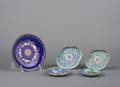 A Set of Five Chinese Enameled Plates