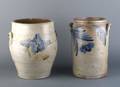 Two American Stoneware Storage Jars