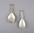 Two Scottish Sterling Silver Souvenir Spoons Edinburgh