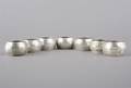 Six Edward VII Sterling Silver Engraved Napkin Rings Chester