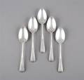 Five Victorian Sterling Silver Teaspoons London