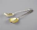 Two Victorian Sterling Silver Serving Spoons London