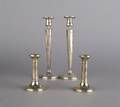 Two English Weighted Sterling Silver Candlesticks Birmingham