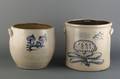Two American Stoneware Storage Jars