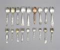 Thirtynine American Sterling Silver Plains States Souvenir Spoons