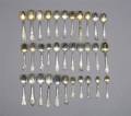 Thirtythree American Sterling Silver Indian Souvenir Spoons