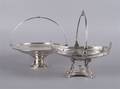 Two Silverplate Cake Baskets