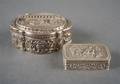 Two Continental Silver Repousse Boxes