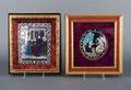 Two French Enamel on Copper Religious Plaques