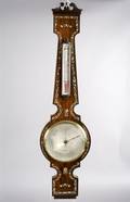An English Rosewood MotherofPearl Inlaid Barometer P Sololini Hull