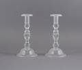 A Pair of Steuben Candlesticks