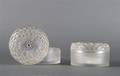 Two Lalique Dahlia Frosted Boxes
