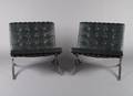 A Pair of Mies Van Der Rohe Barcelona Chairs Knoll International