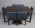 An American Extension Dining Table and Chairs John Widdicomb