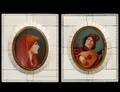 7 TWO MINIATURE PAINTINGS ON IVORY