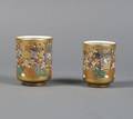 A Pair of Japanese Satsuma Style Marriage Cups