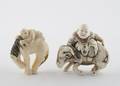 Two Carved Ivory Netsuke