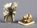 Two Japanese Ivory Netsuke