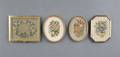 Four Miniature Framed Needleworks