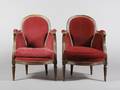 A Pair of Louis XVI Style Bergeres