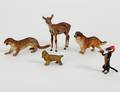 2 GROUP OF THREE VIENNA COLD PAINTED BRONZE ANIMALS