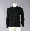 An Hermes Black Cashmere Cardigan Sweater